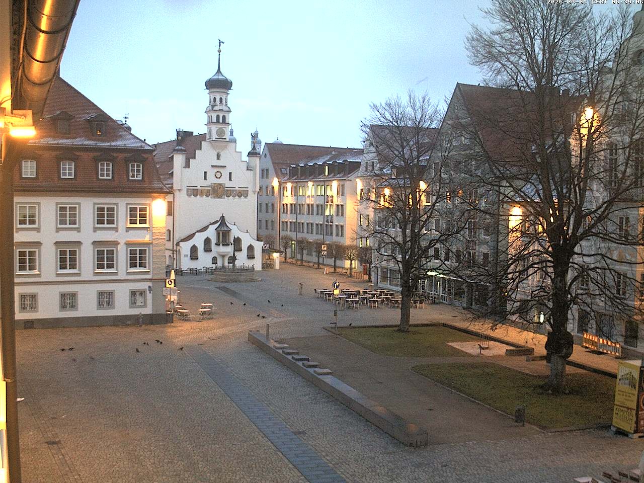 Archived image Webcam Town Hall - Kempten