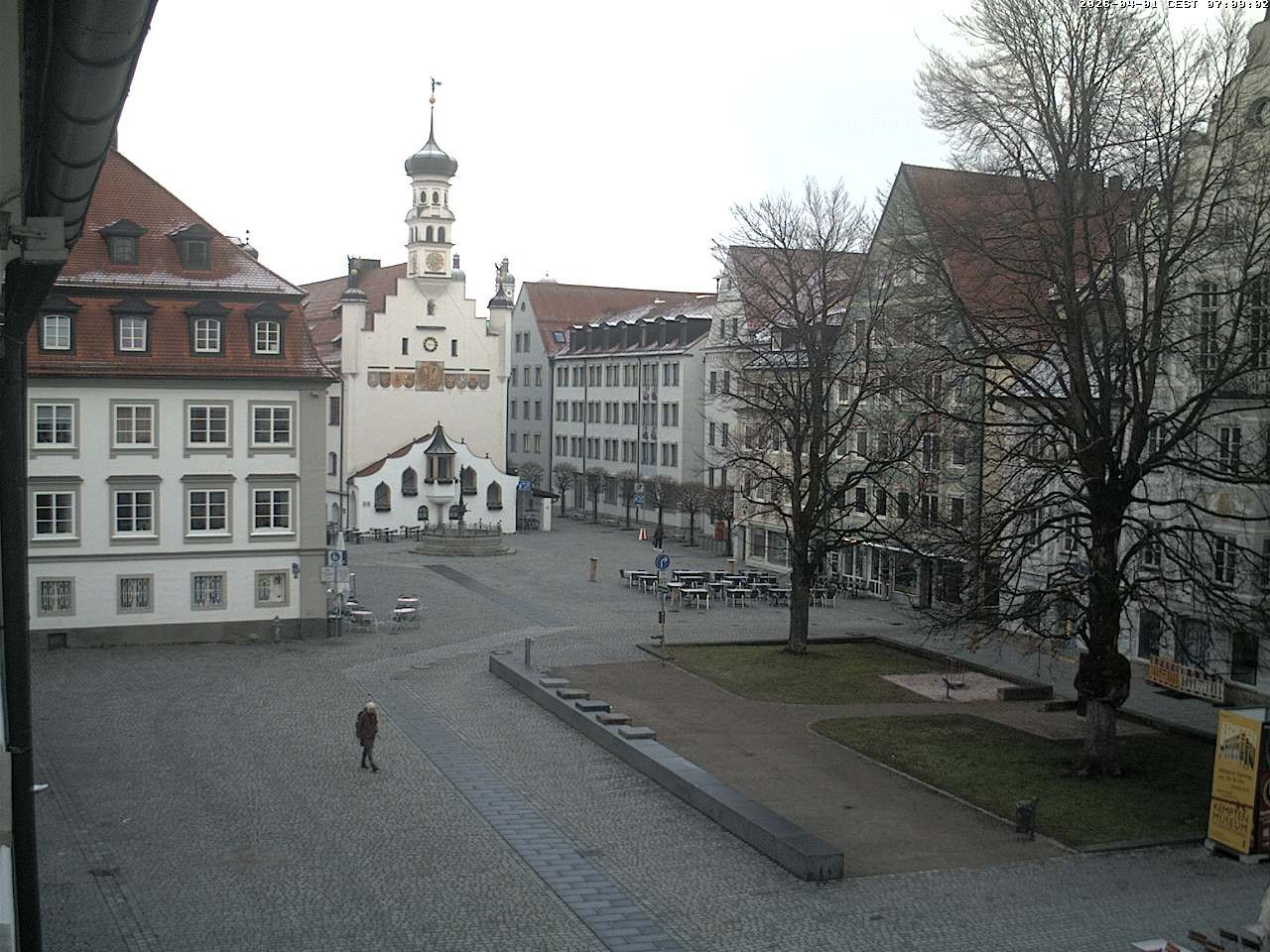 Archived image Webcam Town Hall - Kempten