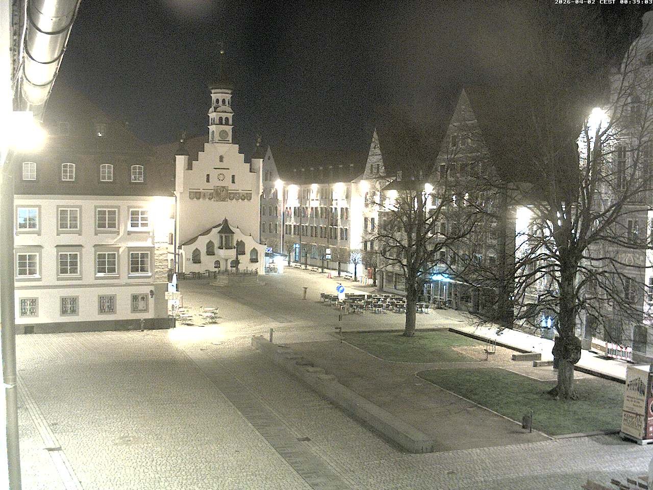 Archiv Foto Webcam Blick auf das Rathaus in Kempten