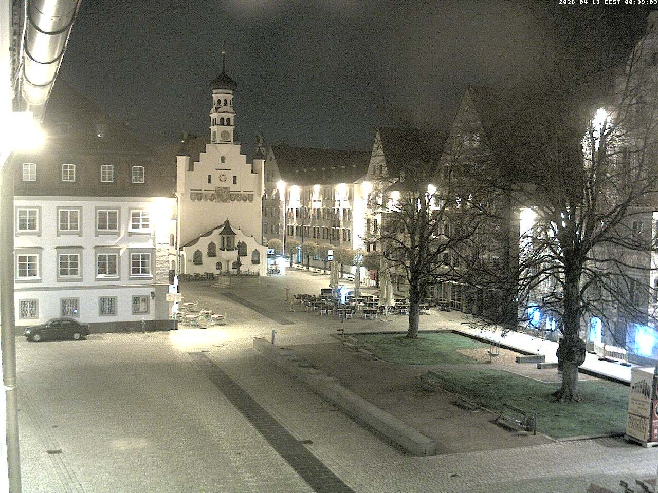 Archived image Webcam Town Hall - Kempten