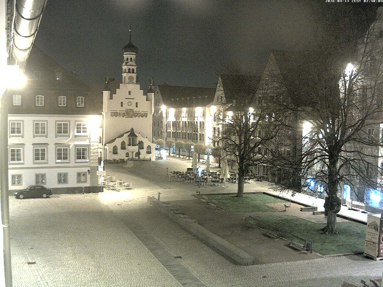 Archiv Foto Webcam Blick auf das Rathaus in Kempten