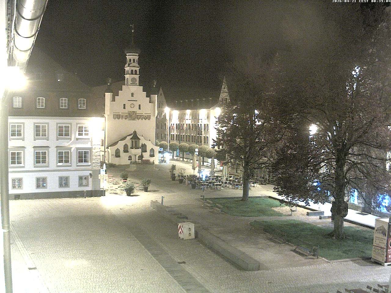 Archiv Foto Webcam Blick auf das Rathaus in Kempten
