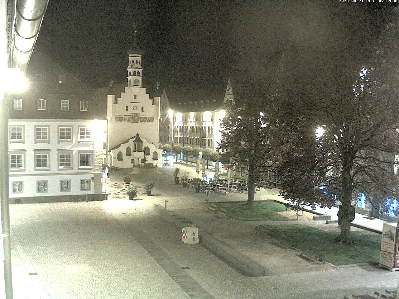 Archiv Foto Webcam Blick auf das Rathaus in Kempten