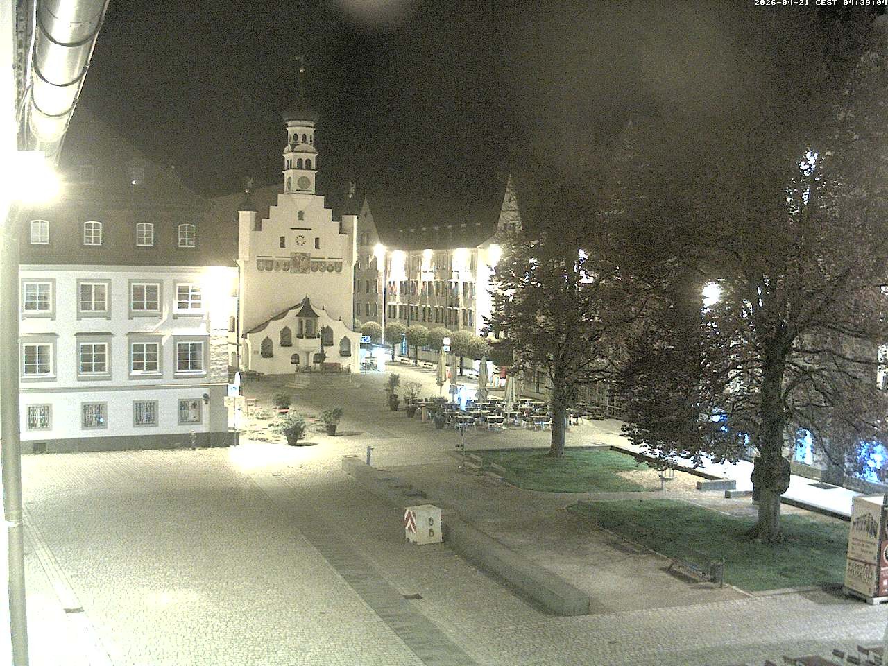 Archiv Foto Webcam Blick auf das Rathaus in Kempten