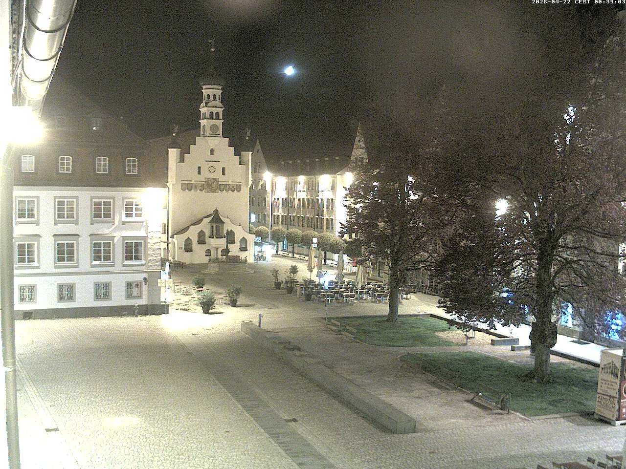 Archiv Foto Webcam Blick auf das Rathaus in Kempten