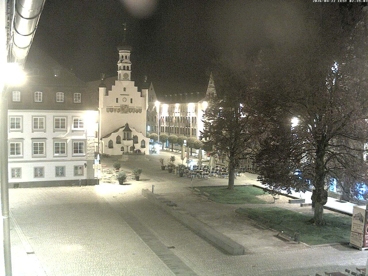 Archiv Foto Webcam Blick auf das Rathaus in Kempten
