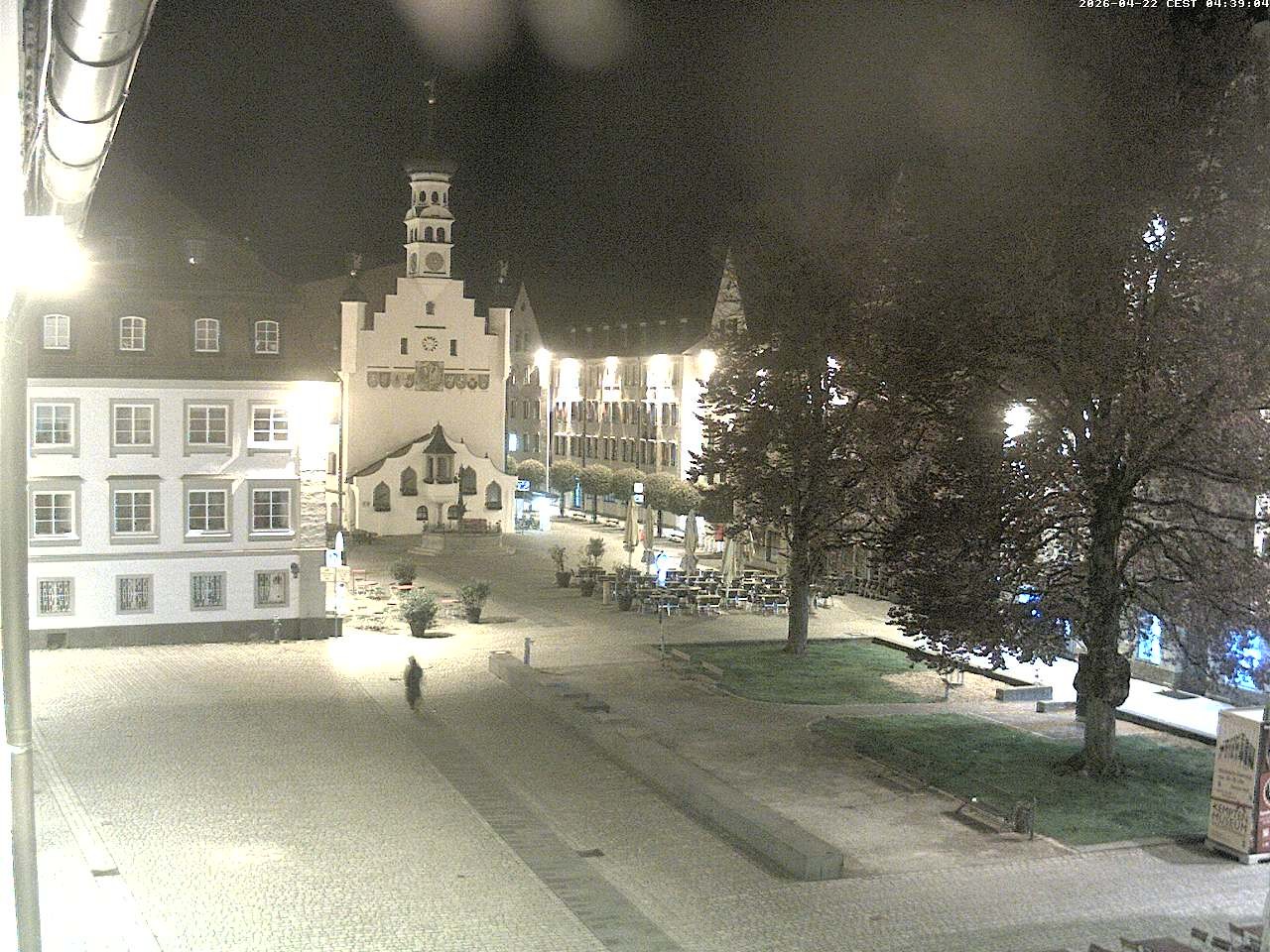 Archiv Foto Webcam Blick auf das Rathaus in Kempten