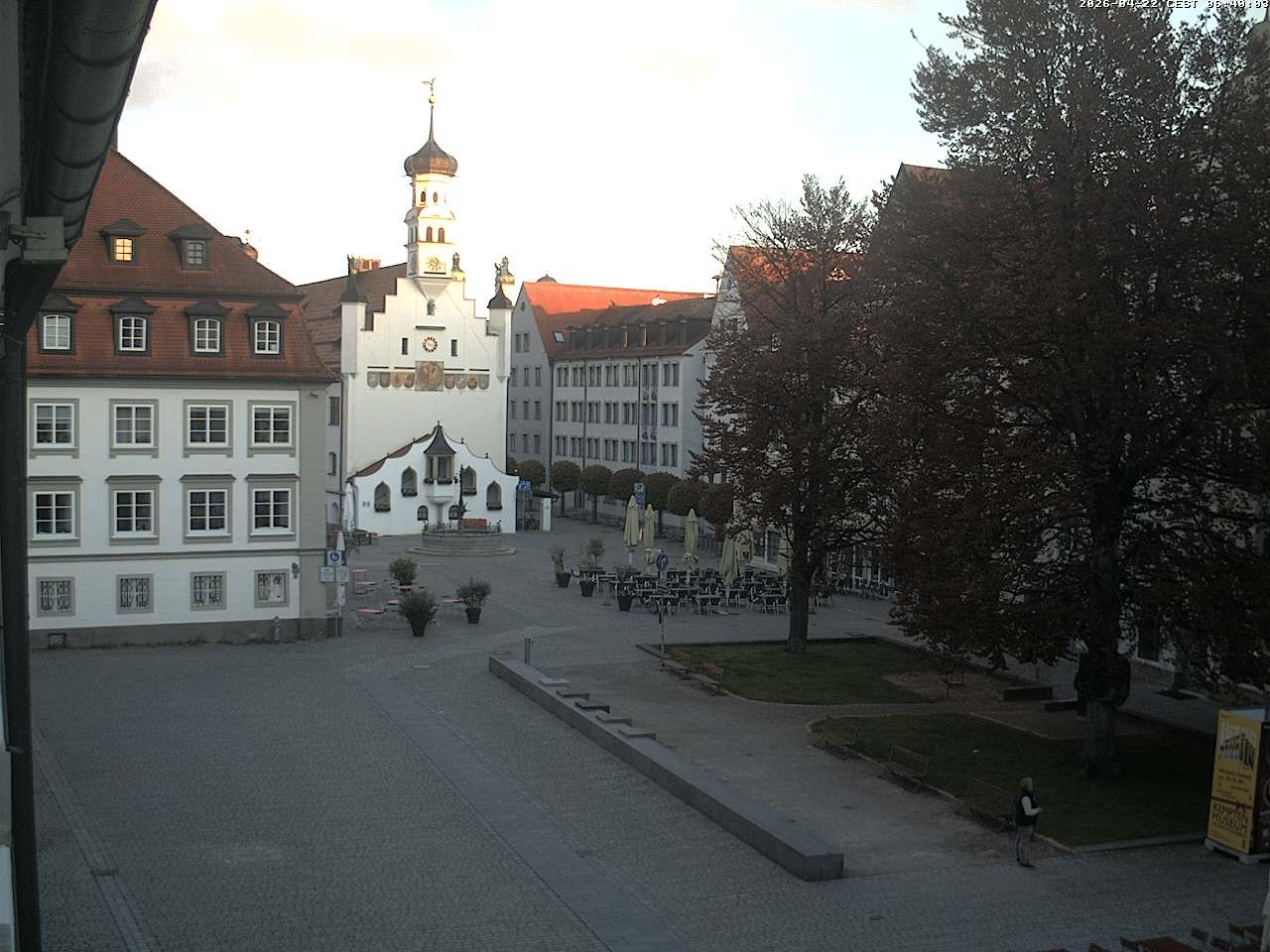 Archiv Foto Webcam Blick auf das Rathaus in Kempten