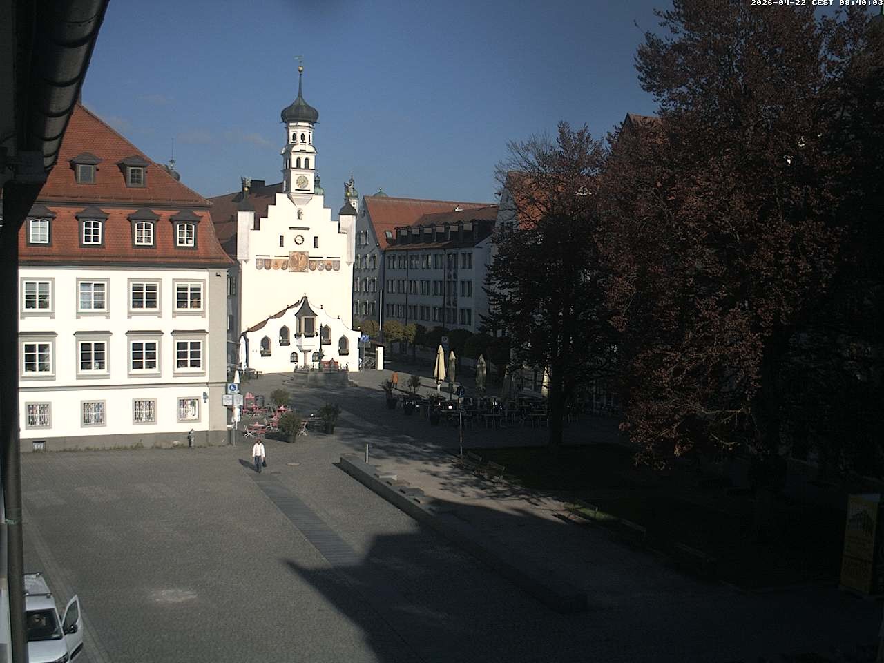 Archiv Foto Webcam Blick auf das Rathaus in Kempten