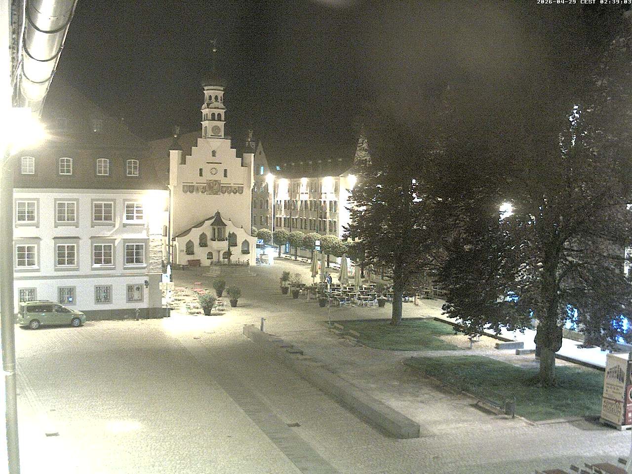 Archiv Foto Webcam Blick auf das Rathaus in Kempten