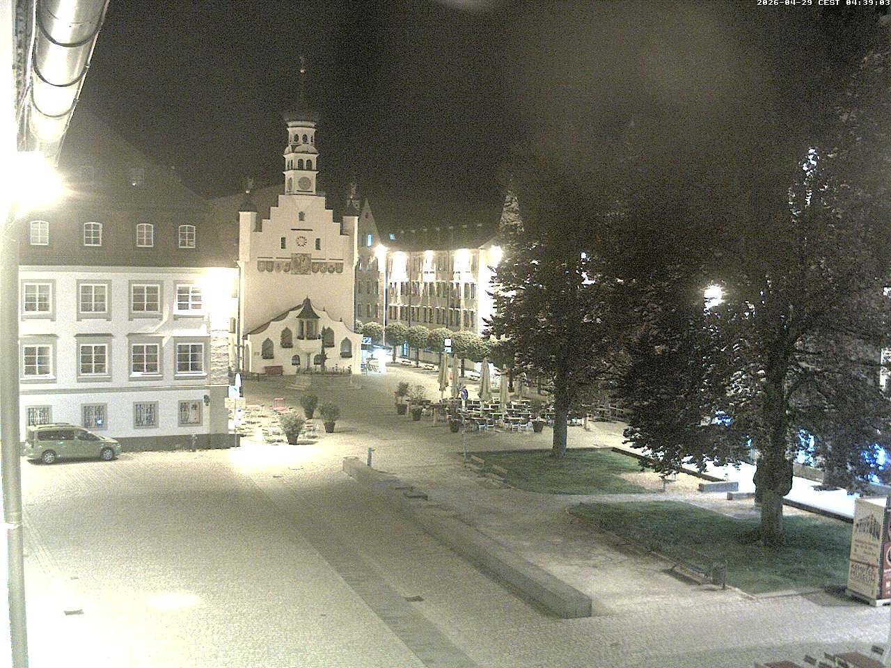 Archiv Foto Webcam Blick auf das Rathaus in Kempten