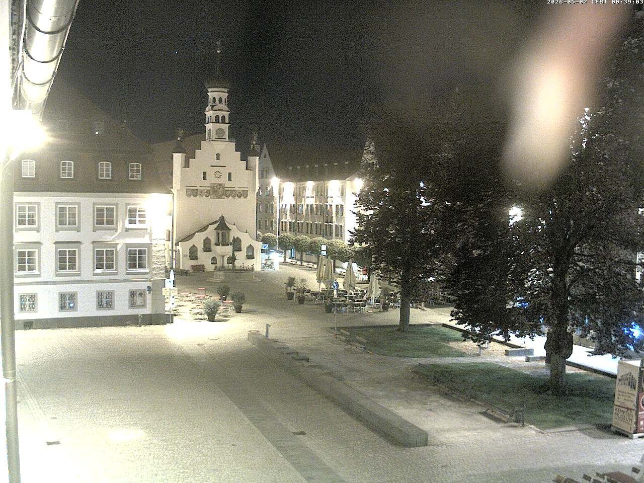 Archiv Foto Webcam Blick auf das Rathaus in Kempten
