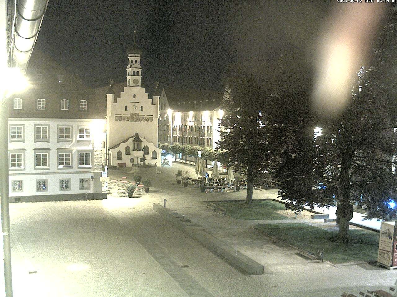 Archiv Foto Webcam Blick auf das Rathaus in Kempten