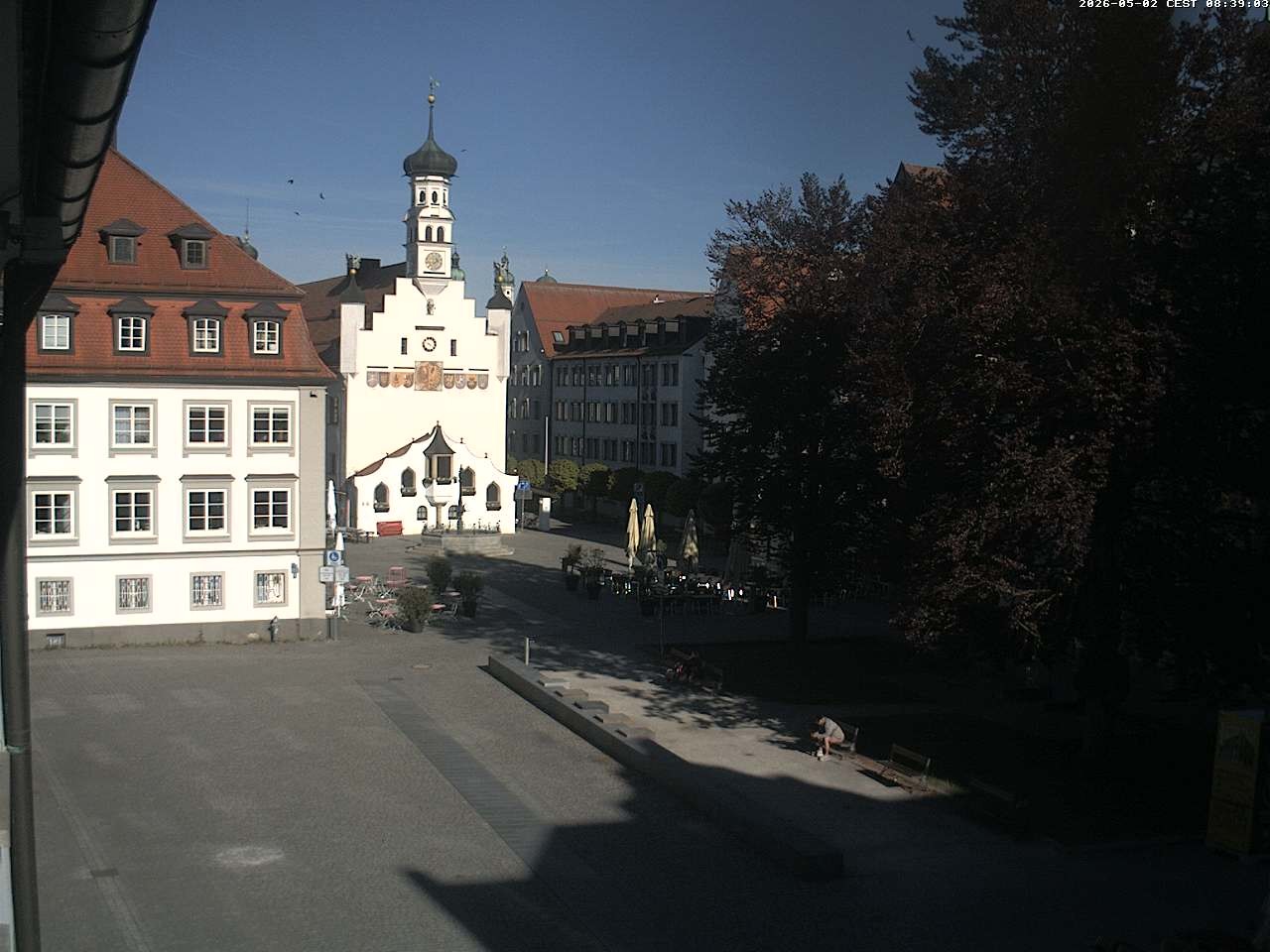 Archiv Foto Webcam Blick auf das Rathaus in Kempten