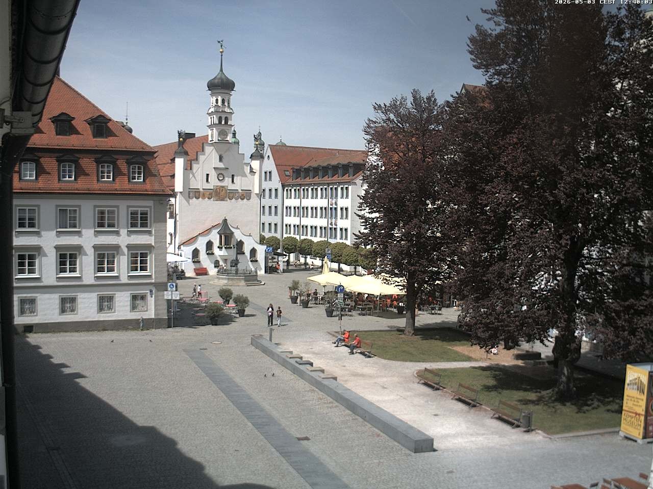 Archived image Webcam Town Hall - Kempten