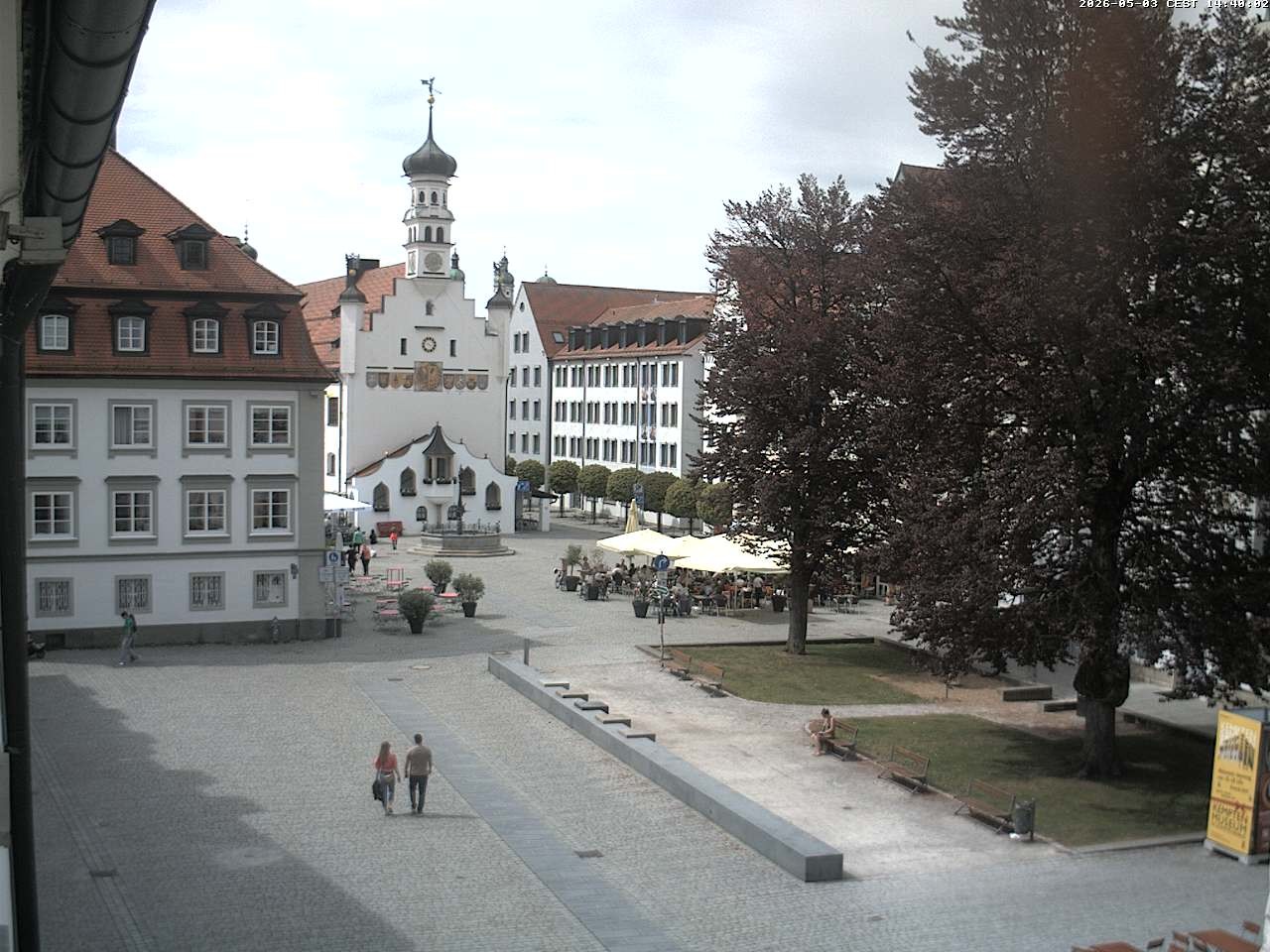 Archived image Webcam Town Hall - Kempten