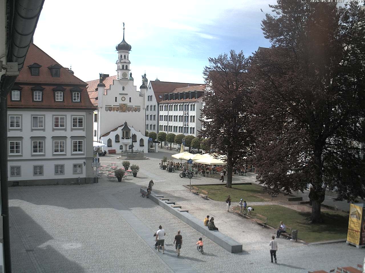 Archived image Webcam Town Hall - Kempten