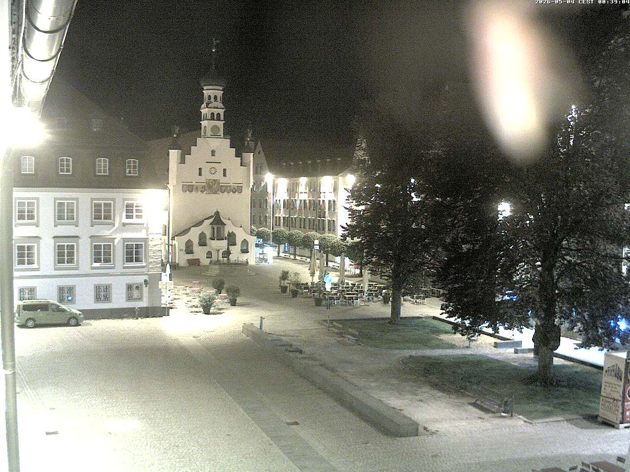 Archiv Foto Webcam Blick auf das Rathaus in Kempten
