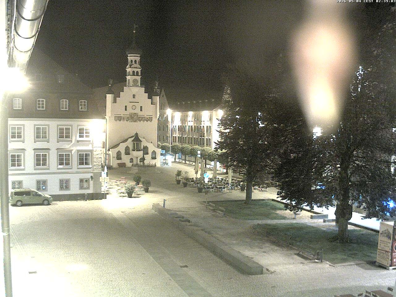 Archiv Foto Webcam Blick auf das Rathaus in Kempten
