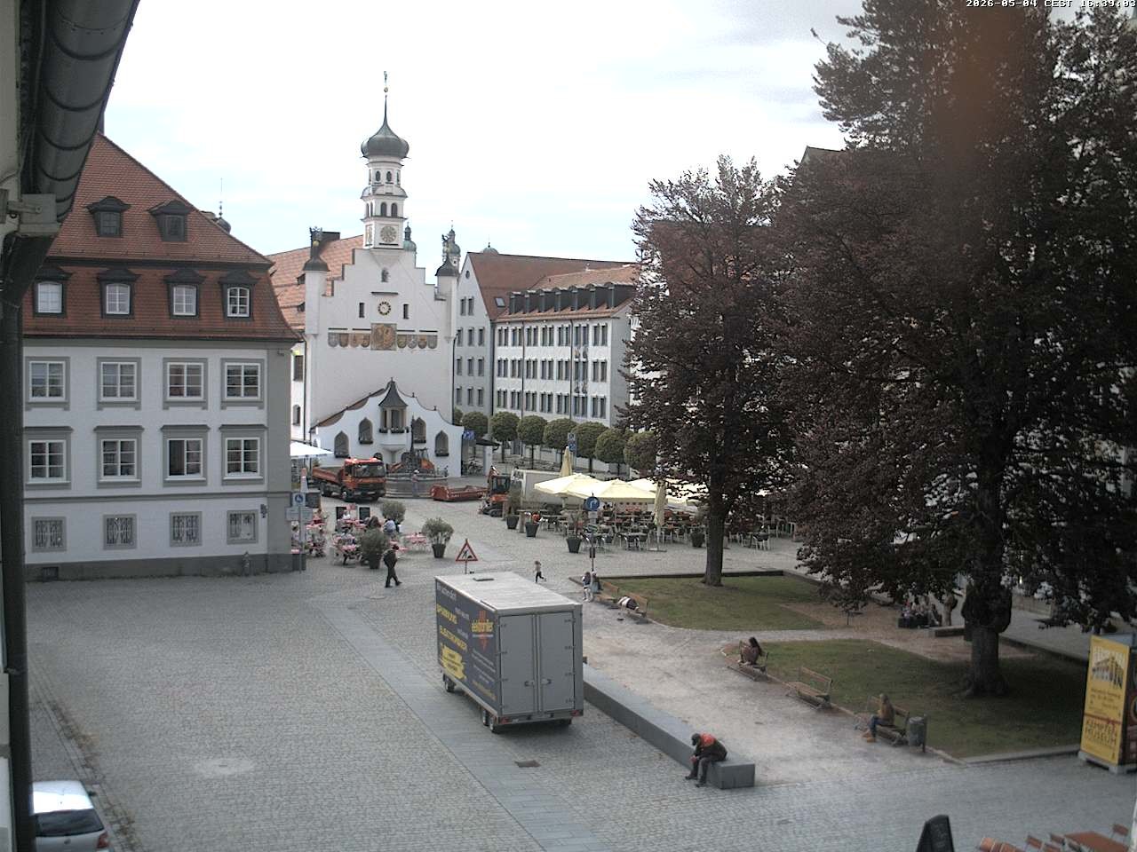 Archiv Foto Webcam Blick auf das Rathaus in Kempten