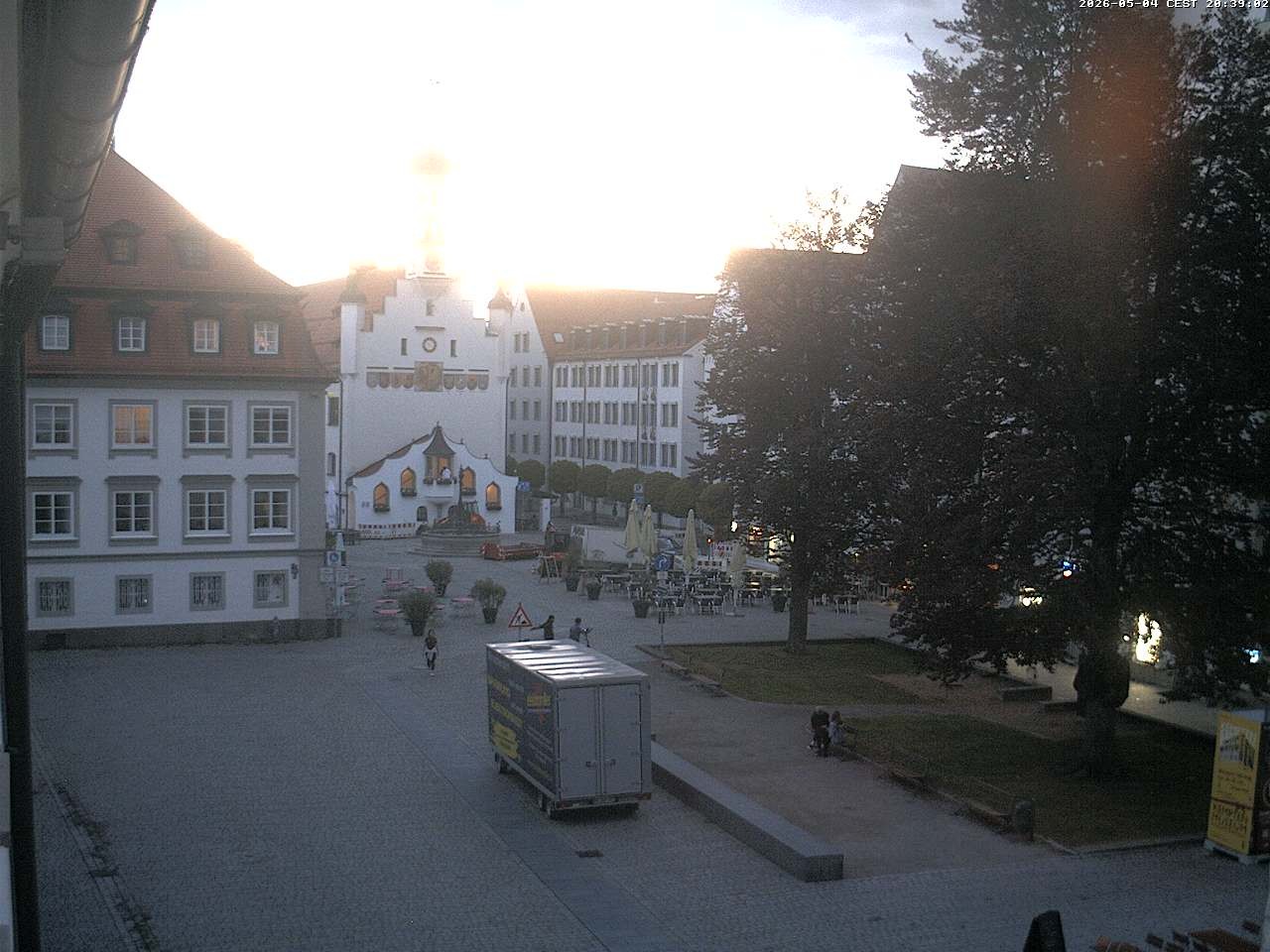 Archiv Foto Webcam Blick auf das Rathaus in Kempten