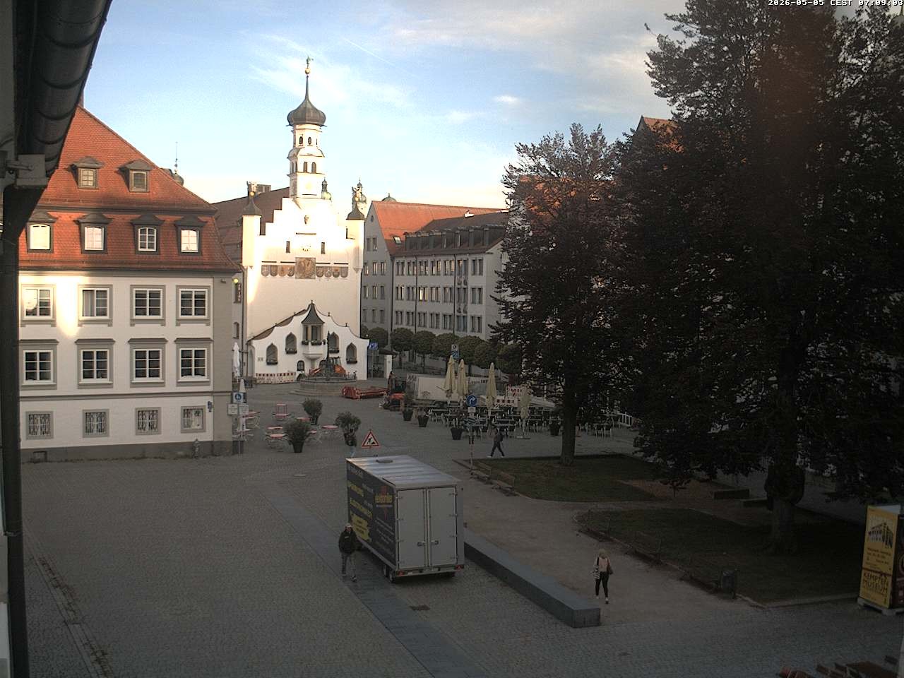 Archived image Webcam Town Hall - Kempten