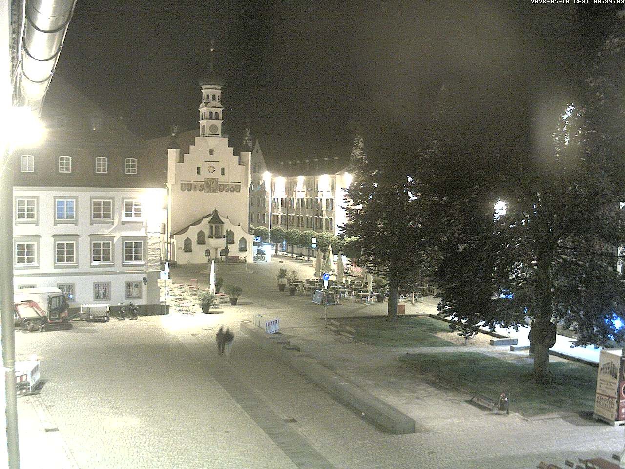 Archiv Foto Webcam Blick auf das Rathaus in Kempten