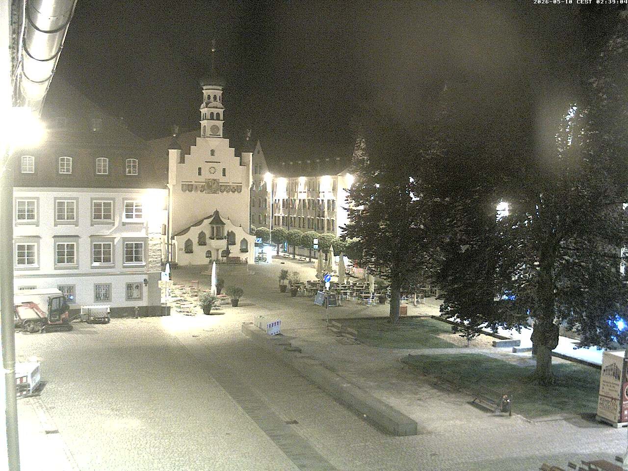 Archiv Foto Webcam Blick auf das Rathaus in Kempten