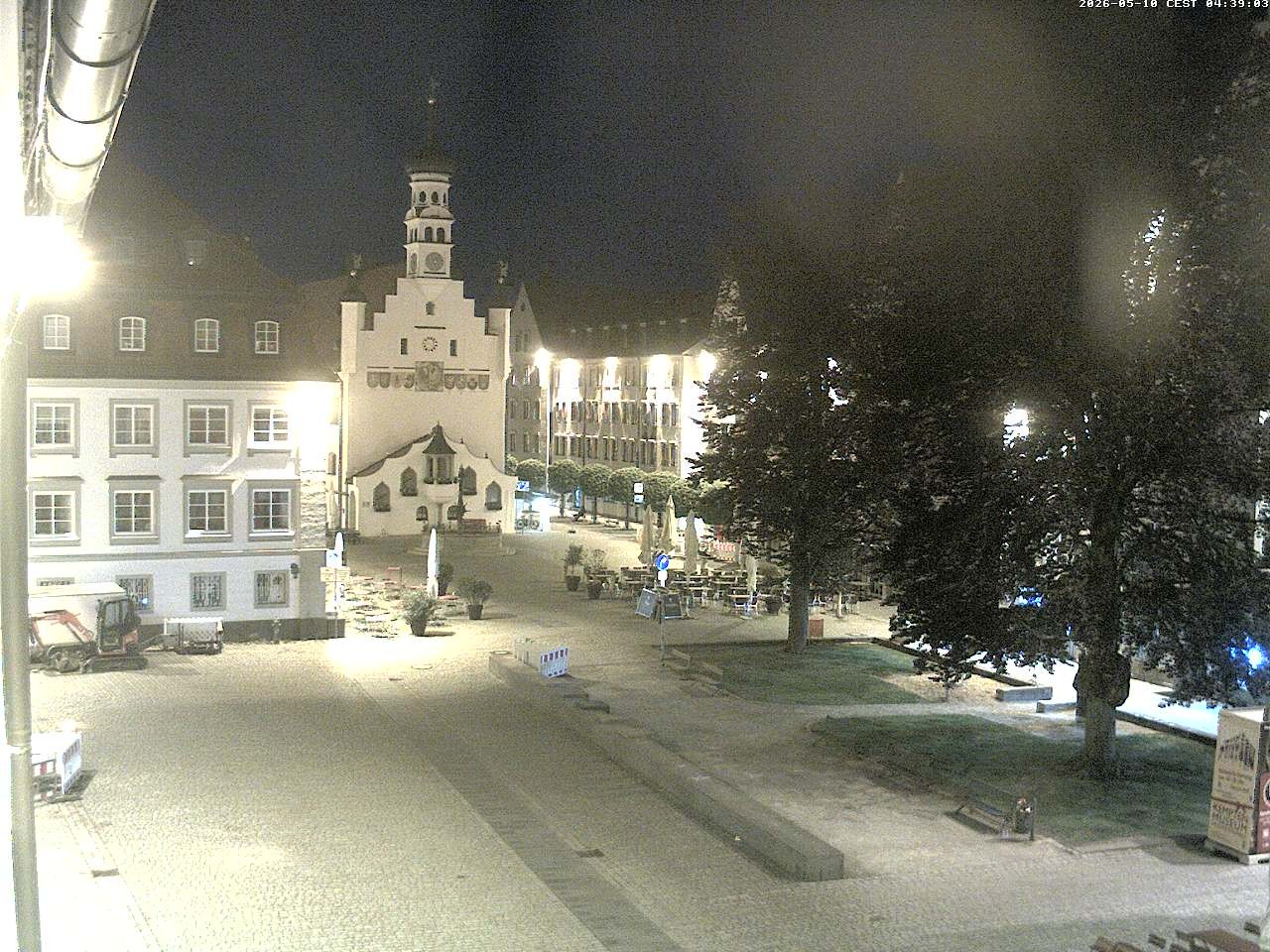 Archiv Foto Webcam Blick auf das Rathaus in Kempten