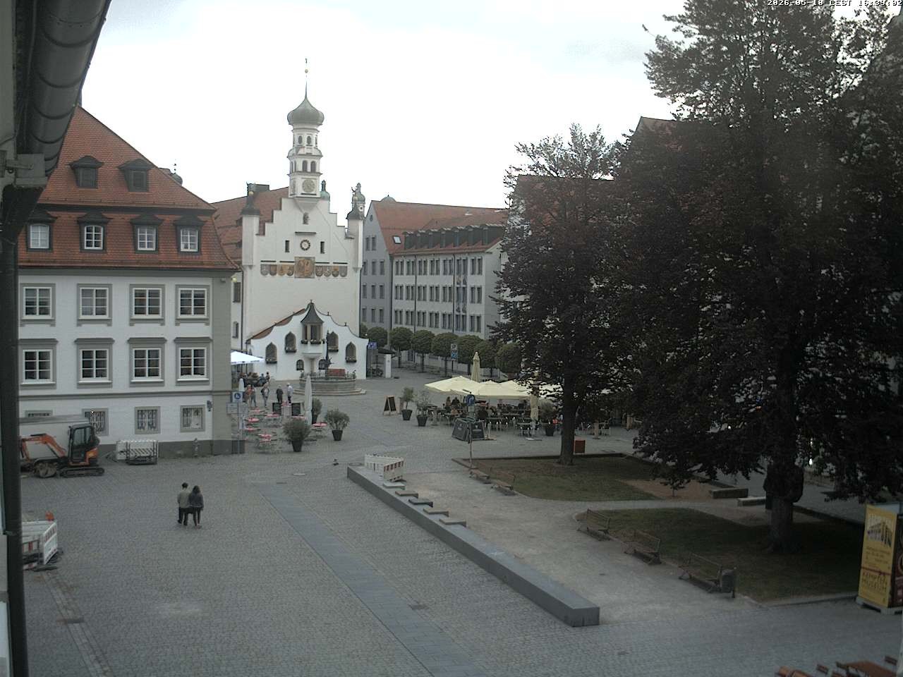 Archiv Foto Webcam Blick auf das Rathaus in Kempten