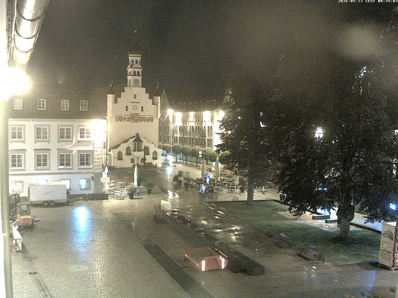 Archiv Foto Webcam Blick auf das Rathaus in Kempten