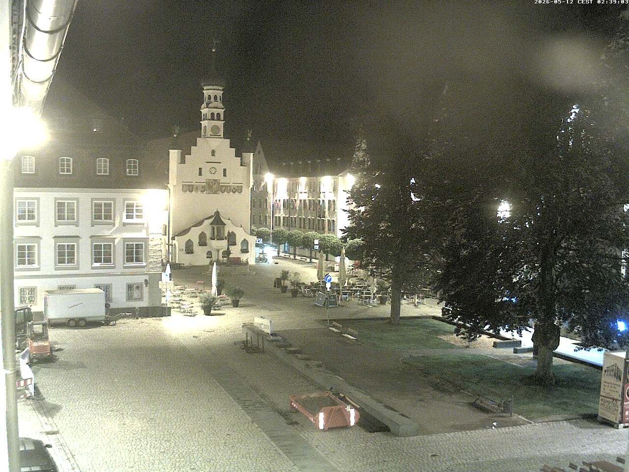 Archiv Foto Webcam Blick auf das Rathaus in Kempten