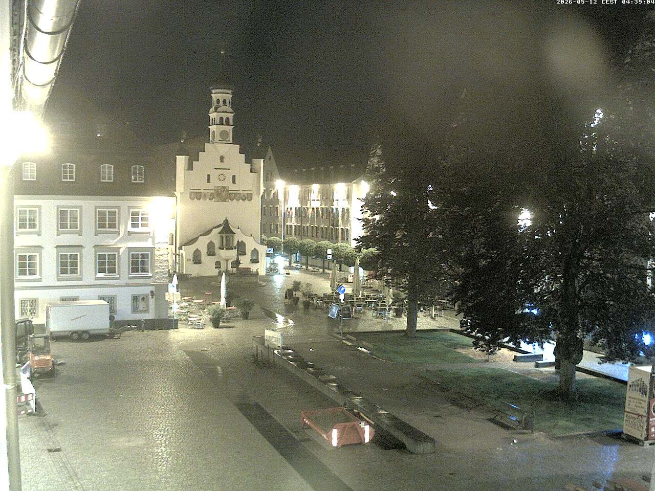Archiv Foto Webcam Blick auf das Rathaus in Kempten