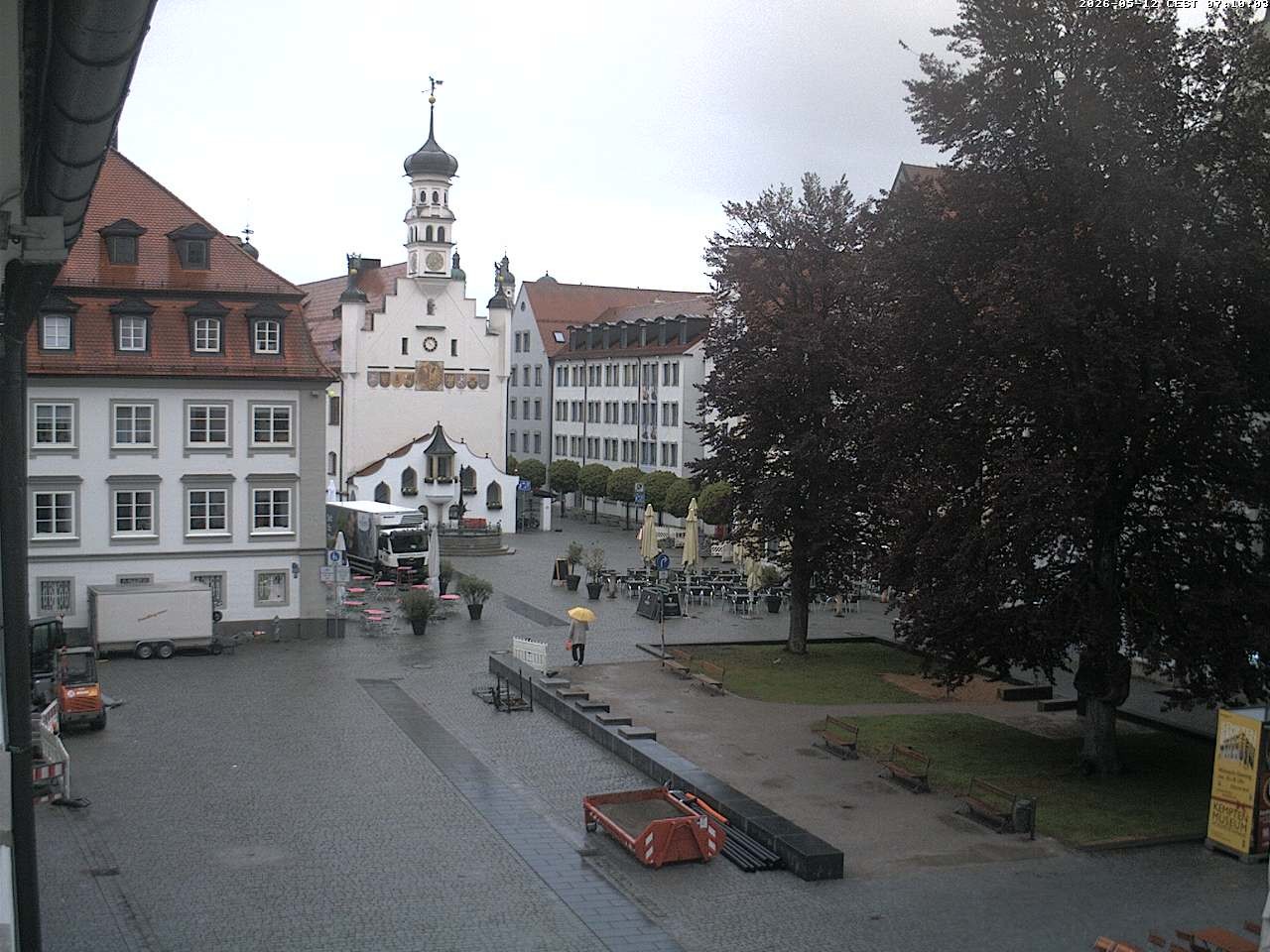 Archiv Foto Webcam Blick auf das Rathaus in Kempten