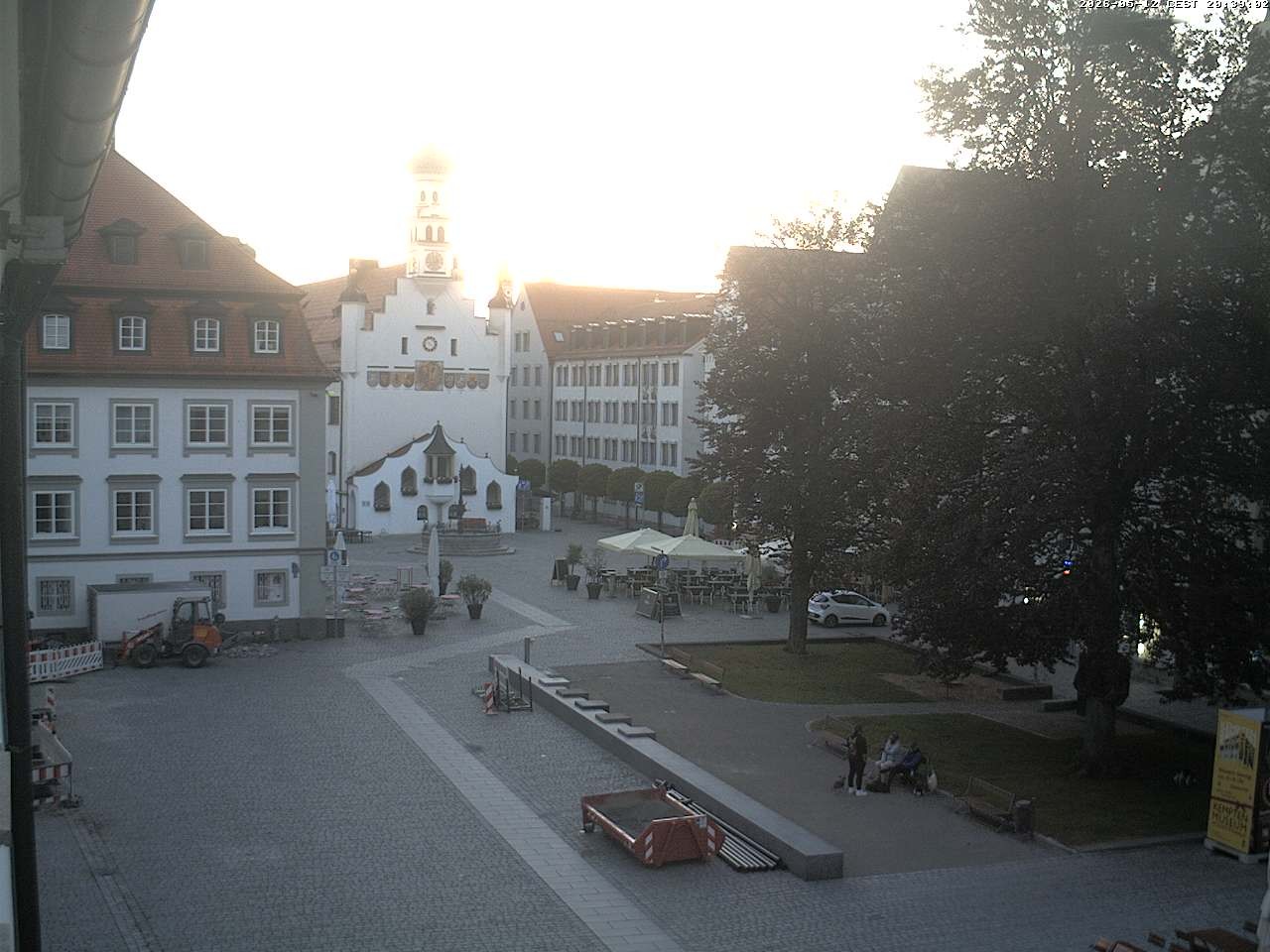 Archiv Foto Webcam Blick auf das Rathaus in Kempten