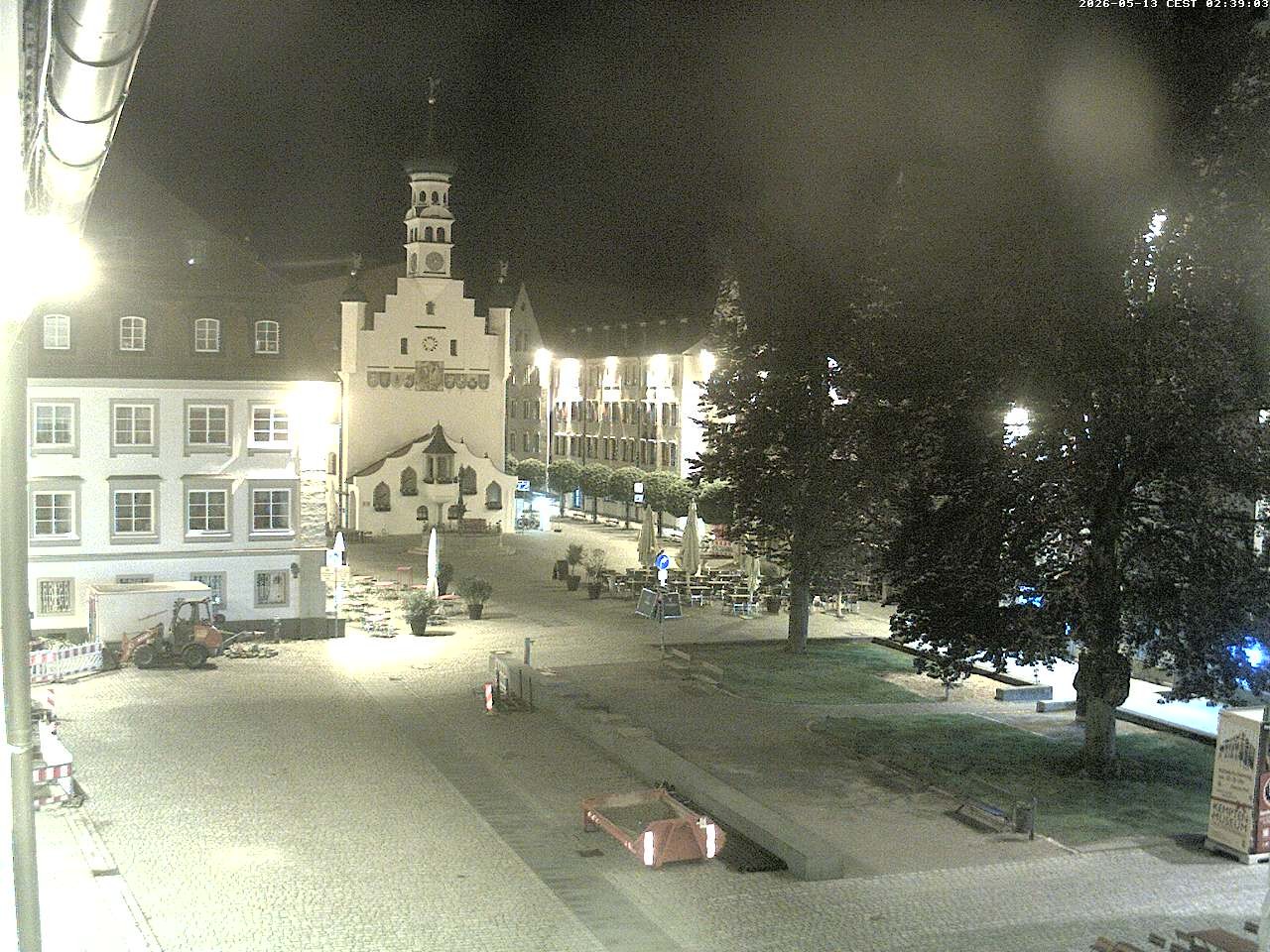 Archiv Foto Webcam Blick auf das Rathaus in Kempten