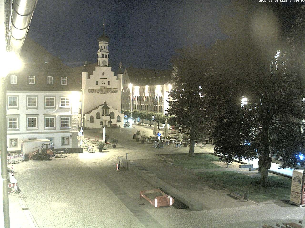 Archiv Foto Webcam Blick auf das Rathaus in Kempten