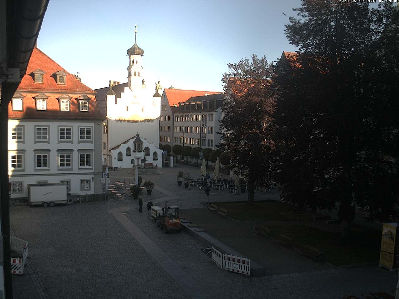 Archived image Webcam Town Hall - Kempten