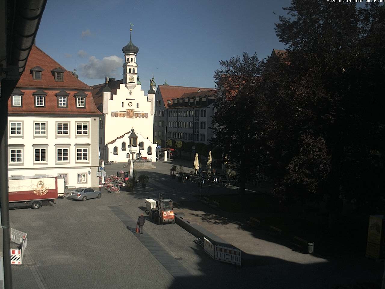 Archived image Webcam Town Hall - Kempten