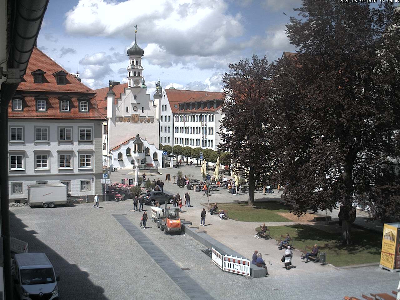 Archived image Webcam Town Hall - Kempten