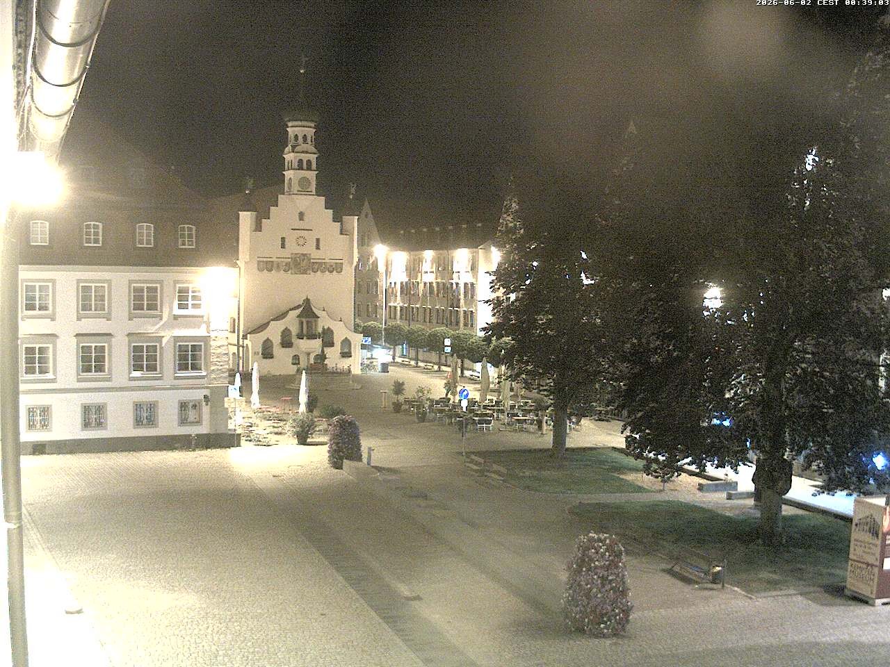 Archiv Foto Webcam Blick auf das Rathaus in Kempten