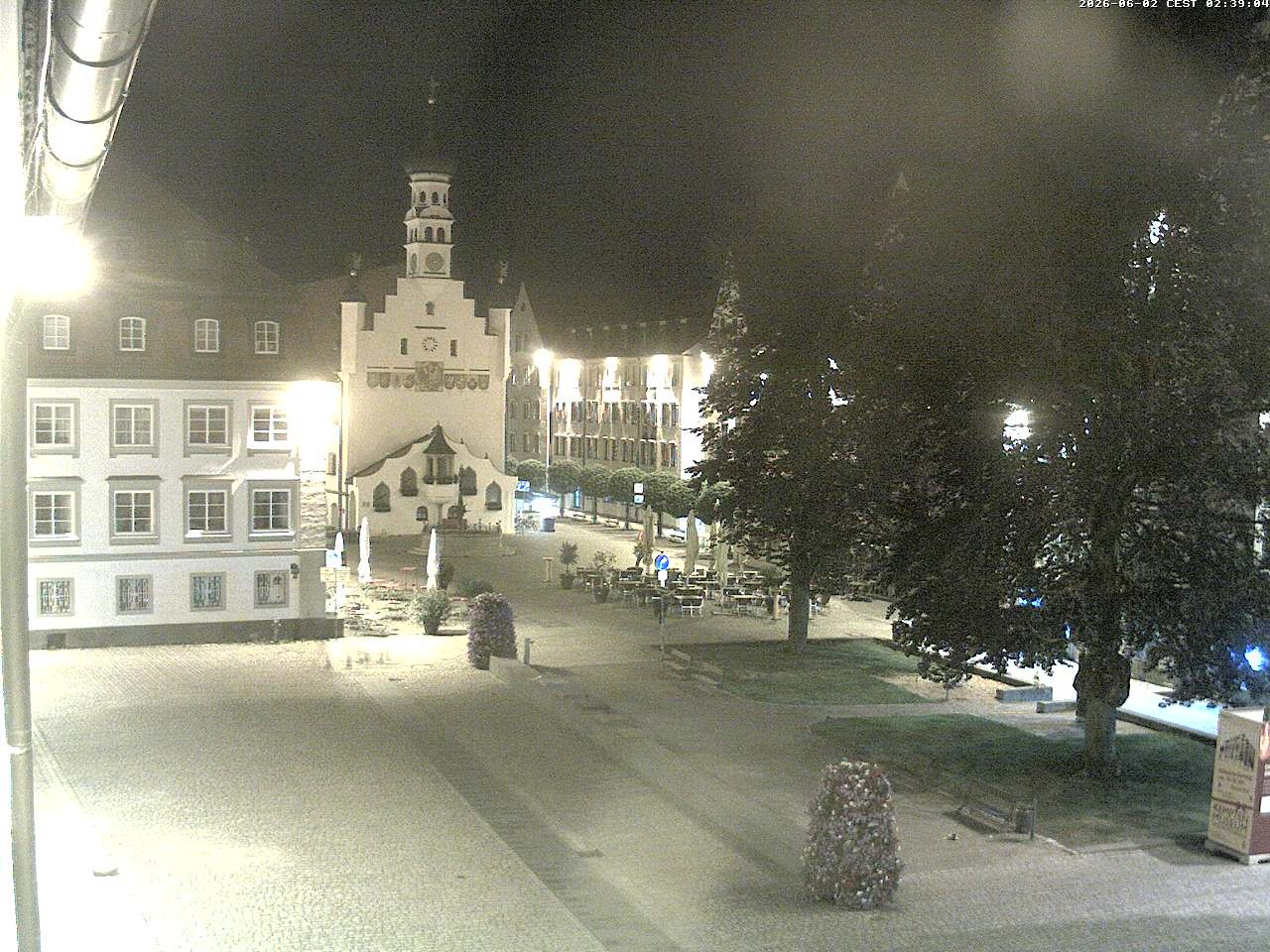 Archiv Foto Webcam Blick auf das Rathaus in Kempten