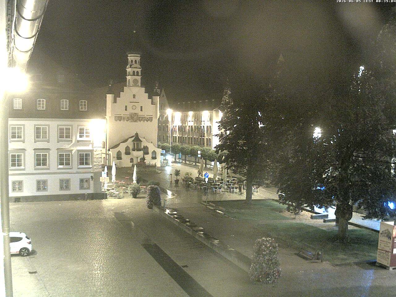 Archiv Foto Webcam Blick auf das Rathaus in Kempten