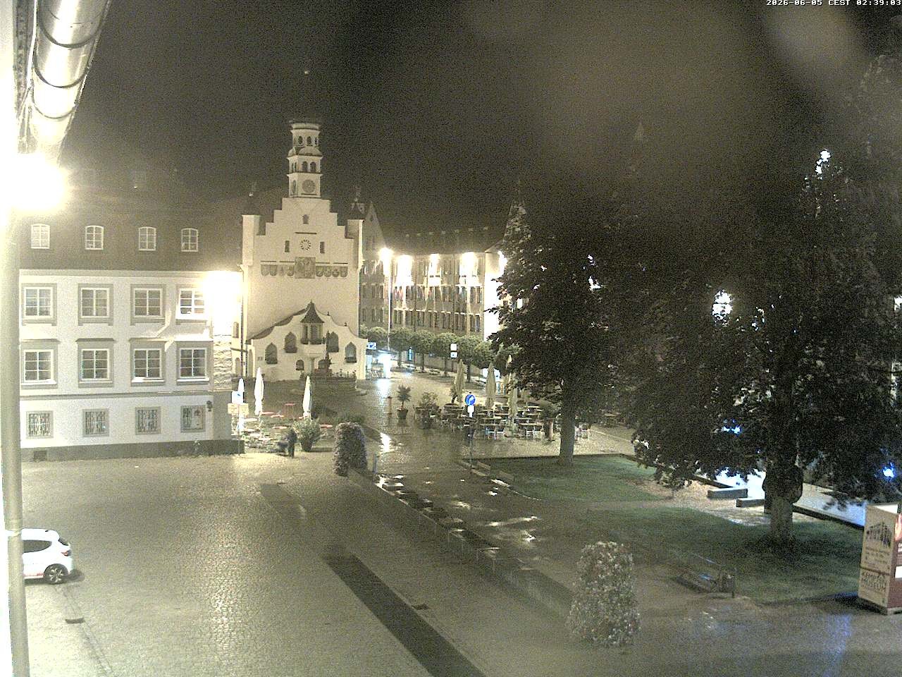 Archiv Foto Webcam Blick auf das Rathaus in Kempten