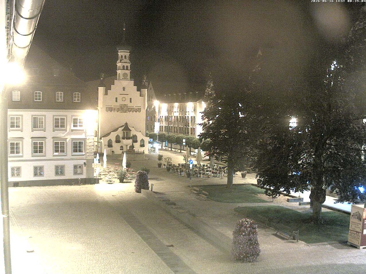Archiv Foto Webcam Blick auf das Rathaus in Kempten