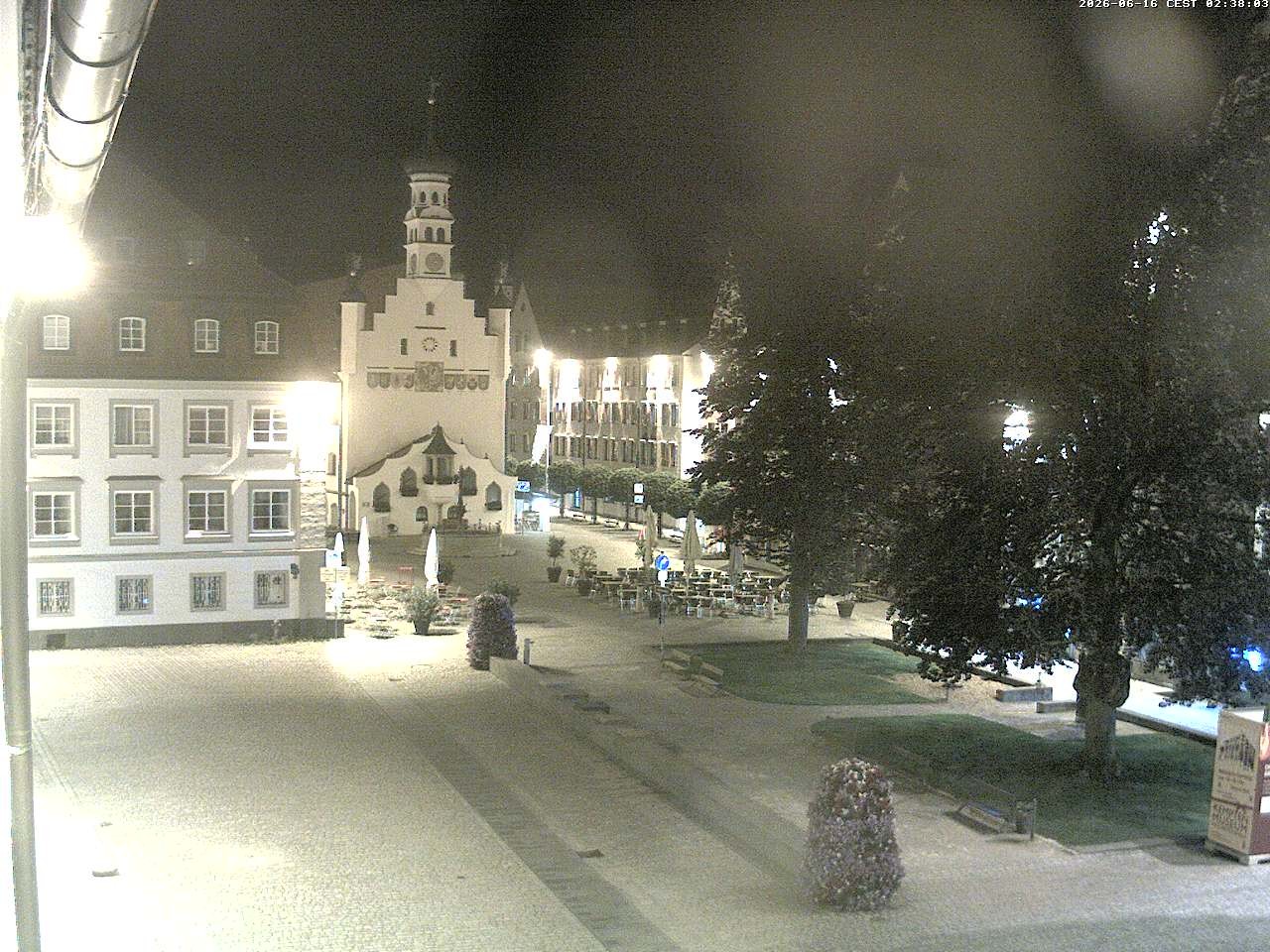 Archiv Foto Webcam Blick auf das Rathaus in Kempten