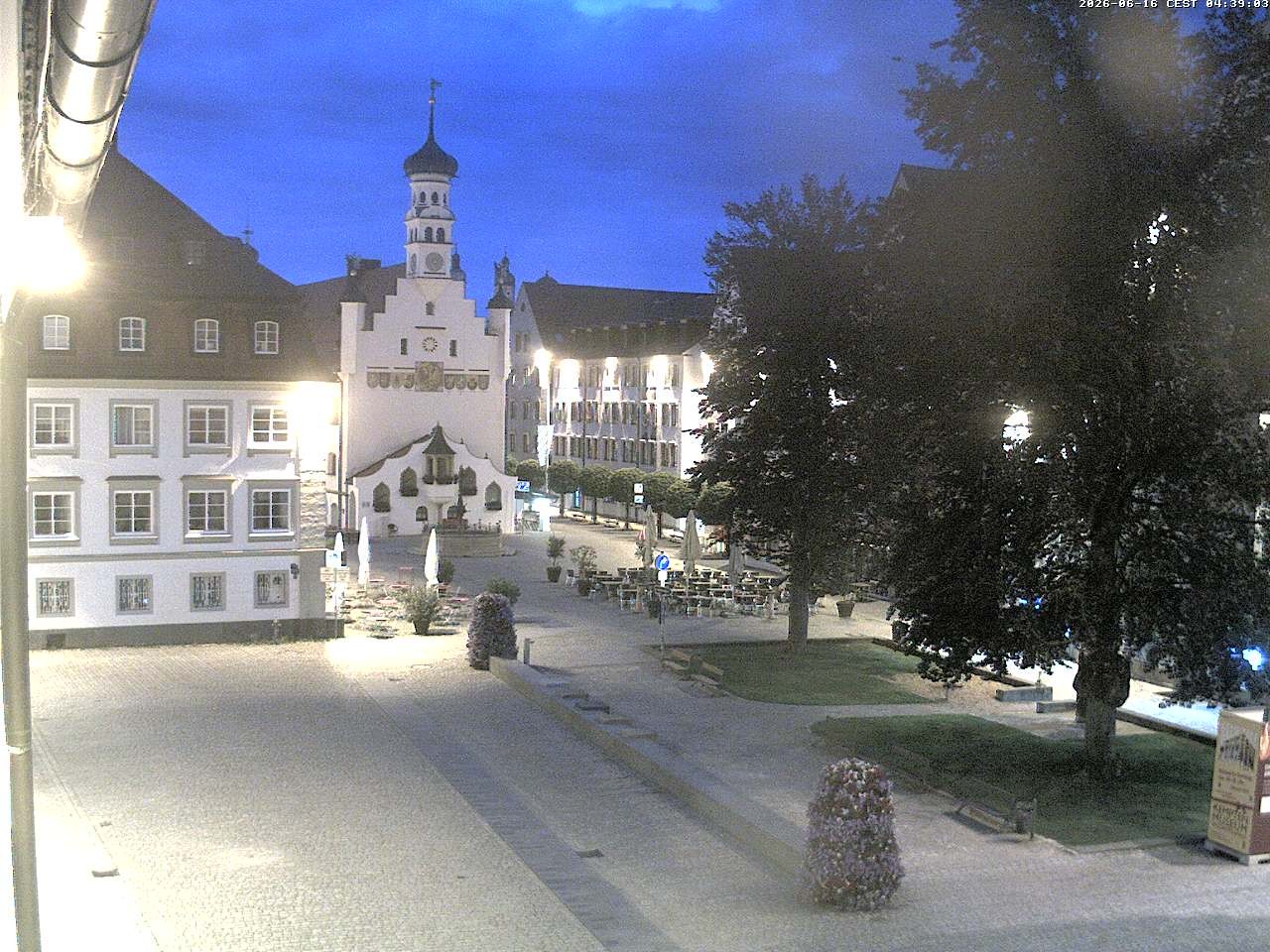 Archiv Foto Webcam Blick auf das Rathaus in Kempten