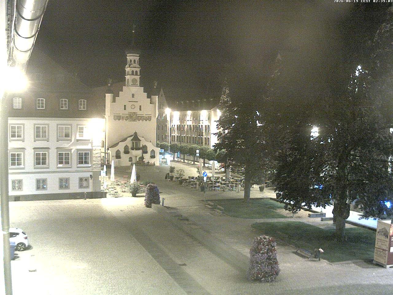 Archiv Foto Webcam Blick auf das Rathaus in Kempten