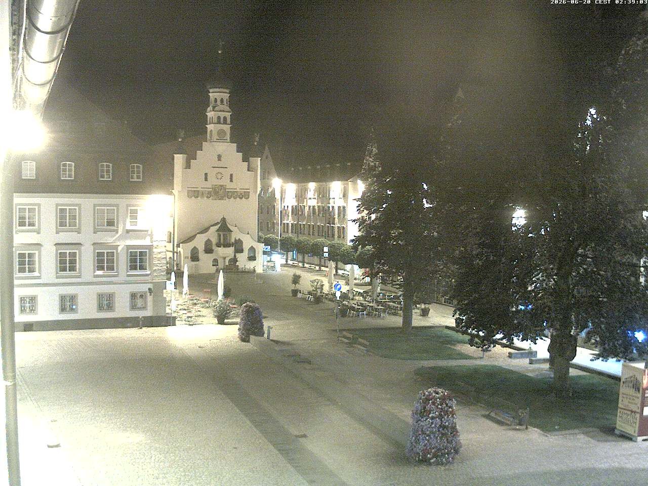 Archiv Foto Webcam Blick auf das Rathaus in Kempten