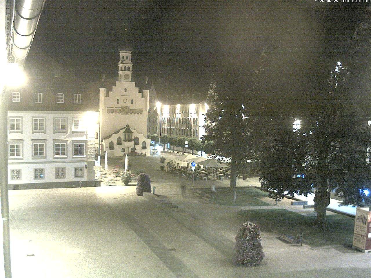 Archiv Foto Webcam Blick auf das Rathaus in Kempten